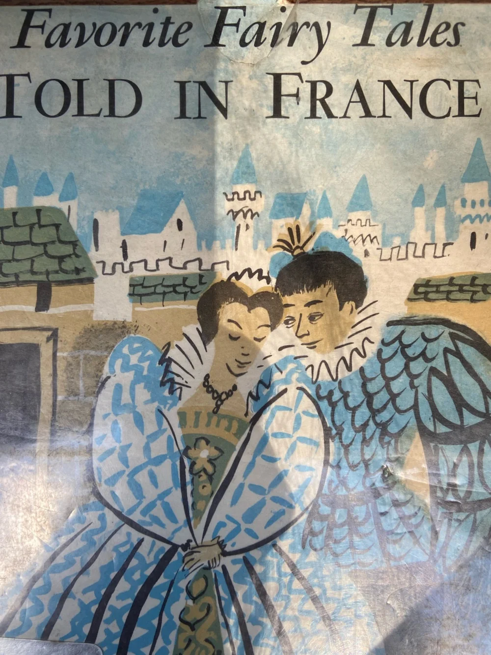 Vintage 1950s 50s Fairy Tales Tale book France French Princess Beauty Beast Puss